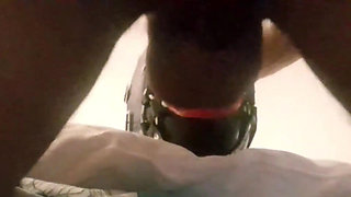 MILF with Ring Gag, Fake Lips, Mouth and Facial