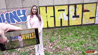 German Scout - Half Asia Latina Allison Sweet Pick up for Hard Casting Fuck