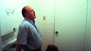 Filthy office whore sucks boss