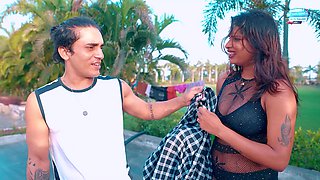 Romantic Indian Couple's Public Honeymoon Passion Ignites