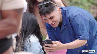 Latina Milf has Interracial Public Sex Outdoors - Food Truck Hookup p2 - Jesus Reyes