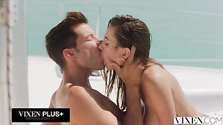 Gentle Alberto and Liya's doggystyle dirt