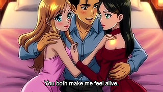 My stepbrother fucked me and my friend alone at home