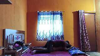 Indian Desi bhabhi sex - Both brother and sister go for a walk, the brother fucks his sister in both the rooms.