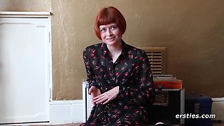 Hot Redhead Films Her First Solo Video