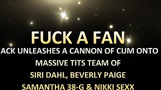 Beverly Paige, Nikki Sexx & Samantha Triple Hooter Bang Fap's Man rod!