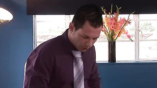 Awesome siren at big cock action