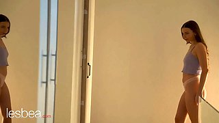 Lesbea lesbo virgin first time climax with mexican roomie