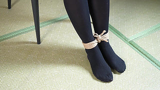 Xr46- Student Uniform and Mouthball Bondage