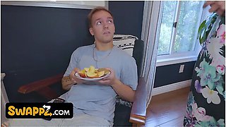 Busty Stepmoms Katie Morgan & Reagan Foxx Seduce Their Stepsons In A Taboo Halloween 4some