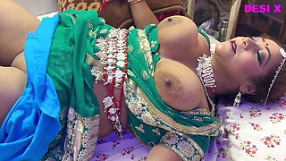 Suhag rat--- Frist night after marriage -- newly bride eating cum like a bitch