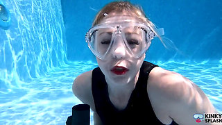 Underwater Wetsuit & Mask Fetish Filling, Bubbles & Breath Control
