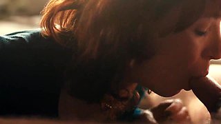 Uber-cute dt outside with a trans red-haired fuckslut