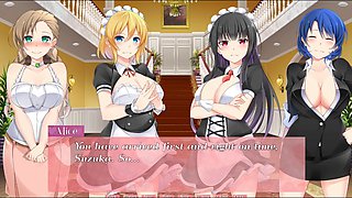 Busty Himeko maid brings the heat in a girls' night out