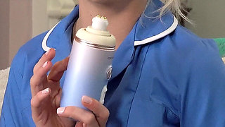 Bratty Nurse Teaches You How to Use Toys Before Sliding Your Cock in