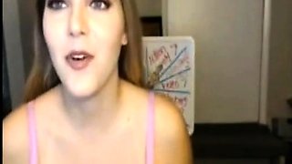 Gorgeous Amateur With Big Nipples and Tits on Webcam