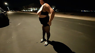 Thick BBW wife public fun with husband after a night out! BadBlondieMonroe