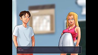 Sizzling hot cheerleader with a stunning ass in summertime saga episode