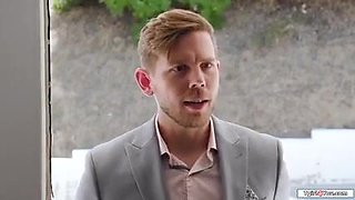 I ambled in on my manager his huge-chested trans wifey taking a bathroom