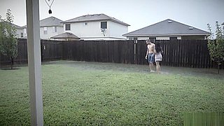 Romantic sex under the rain in Texas (the neighbors saw us)