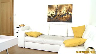 Hot blond student is desperate to find work total vid - fake agent