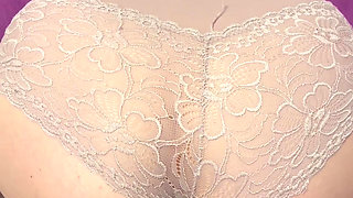 I'm taking a nap and my husband jerks off my ass. It leaves me all soaked in milk