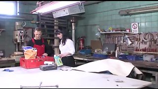 Horny German Cougar Gets Hard Fuck on Table - Amateur HD