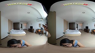 Mature Brunette's Wild Passion in Chunky VR Heat