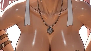 Chun li from street fighter doing sexy pose (Ai animation)