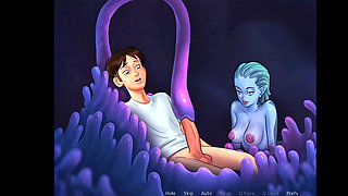 Aqua got fucked underwater (Summertime saga)