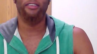 Jerking off in My Green Vest for a Friend