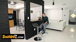 Swappz - huge titted stepmoms Joslyn Jane and Kate Dee exchange their stepsons for an annual body check