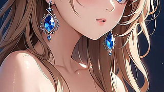 Moonlit Dreams - Ai Girl Bathed in Soft Lunar Glow