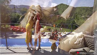 Summer Loving Pussy Licking Lesbian Blondes