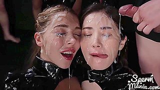 Sticky Bukkake Girls - Mary Popiense And Haruka Suzuno - Lucie Theodorova