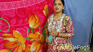 Desi Bhabhi went to persuade her brother-in-law by massaging oil and started shaking his cock