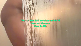 19-year-old Arab young man has sex in his friend's shower.