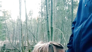 Stepmom sucked my in the woods