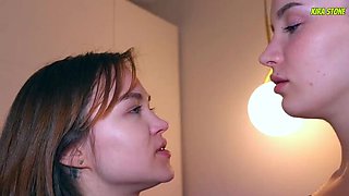 Lesbian Foot Worship: Mistress Kira Stone Spanks & Spits on Erica Mori’s Mouth
