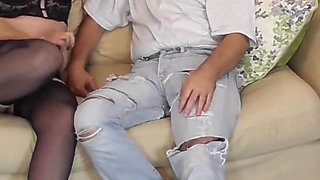 Mr Creampie on the Rug with Vicky Anne