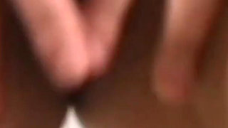 Fantastic Young Amateur Masked MILF with Nice Tits Masturbates Her Hairy Pussy with a Dildo