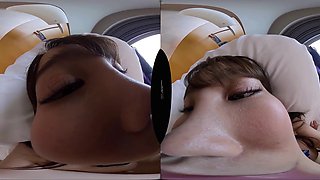 Asian teen temptress horny VR scene