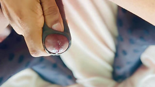 Sissy showing off and edging her clit until cumshot