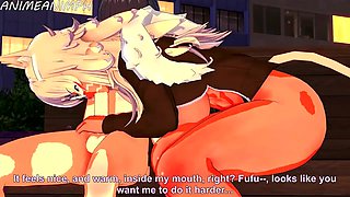 Lustful cartoon girl soul-stirring sex story