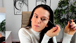 Beauty small tit amateur teen masturbating her shaved pussy
