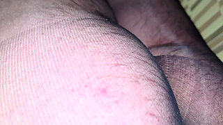 Sissy Pissy while in Chastity and Pantyhose for the first time!!