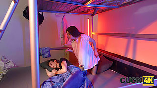 CUCK4K. I'm cumming while hubby doesn't see us...