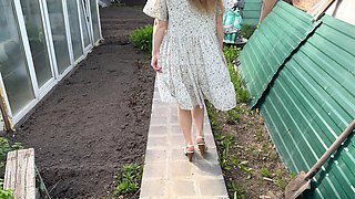 Fucking a Russian Beauty in the Countryside in Nature
