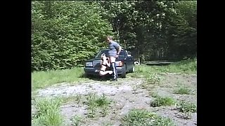 Amateur Swingers Fuck Outdoors at a Bar - Redhead Babe Gets Creampie