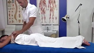 Busty Latina Gina Ferocious Gets Oily Massage & Creampie by Dirty Masseur Nick Moreno